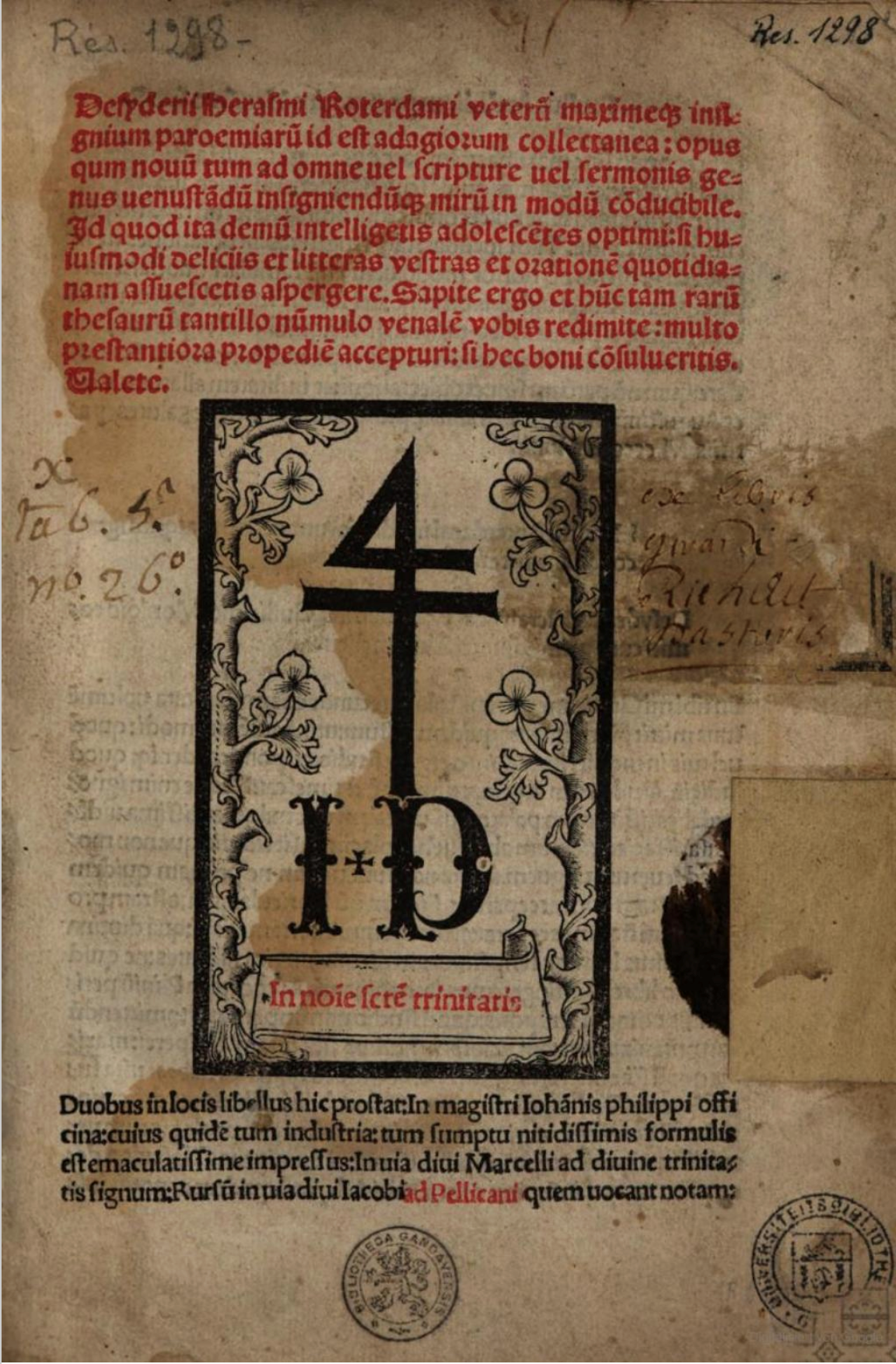 Featured as fig 1 in Anita Traninger. Competing Communities, Renaissance Style. In Community, ed. Yvonne Albers, Frank Kelleter. Articulations (August 2024)